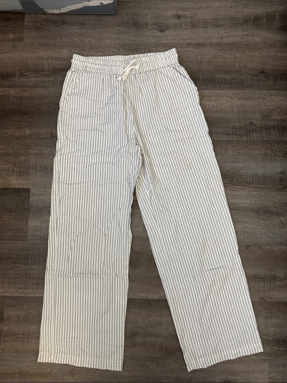 PACSUN | LINEN Wide-Leg Stripe Pants